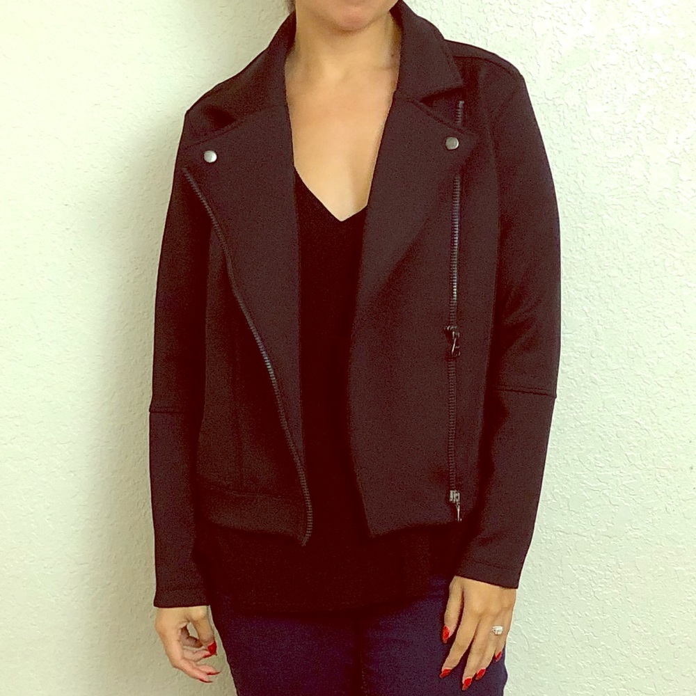 Black Active Moto Jacket